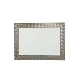 Yearn Hammered Frame Bevelled Rectangle Wall Mirror - thumbnail 2