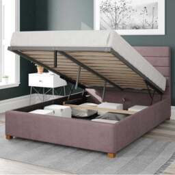 Kelly Plush Velvet Ottoman Bed Frame - thumbnail 2