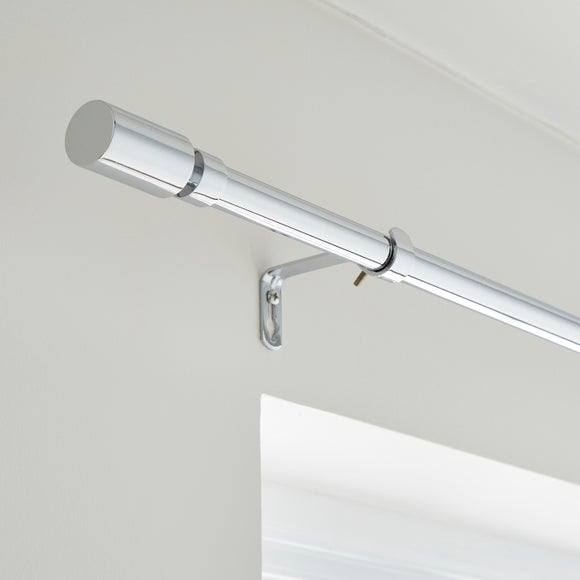 Barrel Extendable Metal Eyelet Curtain Pole - image 1
