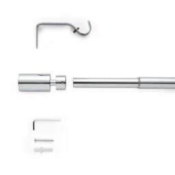 Barrel Extendable Metal Eyelet Curtain Pole - thumbnail 2