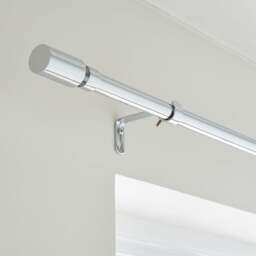 Barrel Extendable Metal Eyelet Curtain Pole - thumbnail 1