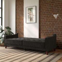 Vintage Velvet Tufted Double Futon - thumbnail 2