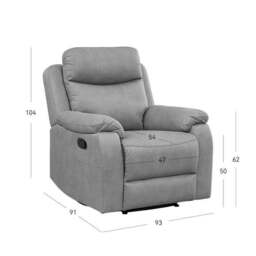 Aviemore Faux Leather Manual Reclining Chair - thumbnail 4