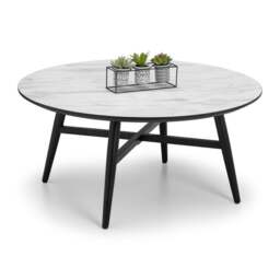 Firenze Coffee Table, Marble Effect - thumbnail 1