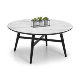 Firenze Coffee Table, Marble Effect - thumbnail 3