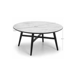 Firenze Coffee Table, Marble Effect - thumbnail 6