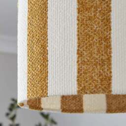 Beatrice Boucle Stripe Easy Fit Drum Lamp Shade - thumbnail 4