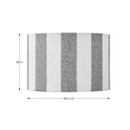 Beatrice Boucle Stripe Easy Fit Drum Lamp Shade - thumbnail 5