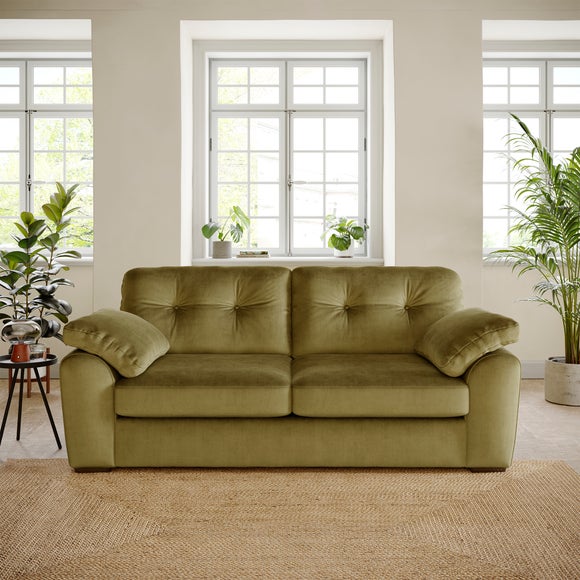 Milton Matte Velvet 3 Seater Sofa - image 1