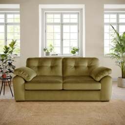 Milton Matte Velvet 3 Seater Sofa - thumbnail 1