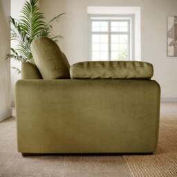 Milton Matte Velvet 3 Seater Sofa - thumbnail 3
