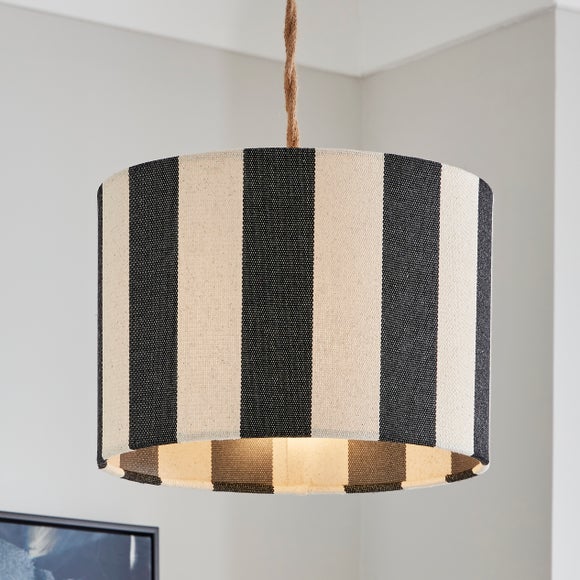 Beatrice Stripe Drum Lamp Shade - image 1
