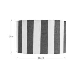 Beatrice Stripe Drum Lamp Shade - thumbnail 5