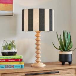 Beatrice Stripe Drum Lamp Shade - thumbnail 4