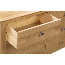 Cotswold Wide 6 Drawer Chest, Oak - thumbnail 6