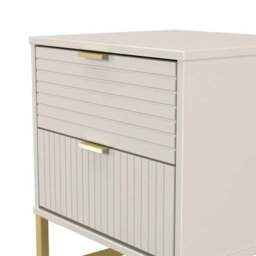 Harborne 2 Drawer Bedside Table - thumbnail 5