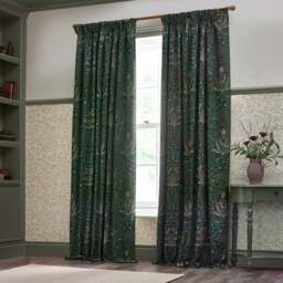 Morris & Co. Acorn Multi Jacquard Pencil Pleat Curtains - thumbnail 1