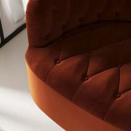 Elena Buttoned Swivel Chair - thumbnail 3