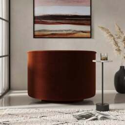 Elena Buttoned Swivel Chair - thumbnail 2