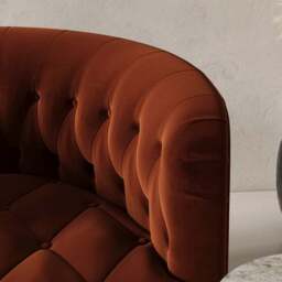 Elena Buttoned Swivel Chair - thumbnail 4