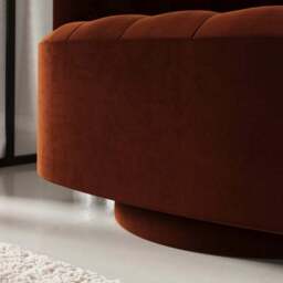 Elena Buttoned Swivel Chair - thumbnail 5