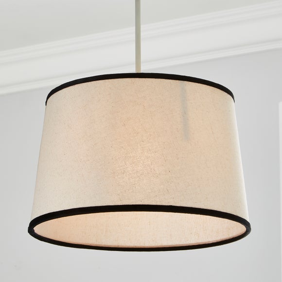 Liza Linen Trim Tapered Lamp Shade - image 1