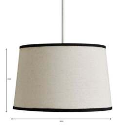 Liza Linen Trim Tapered Lamp Shade - thumbnail 5
