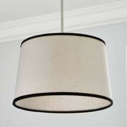 Liza Linen Trim Tapered Lamp Shade - thumbnail 2