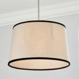 Liza Linen Trim Tapered Lamp Shade