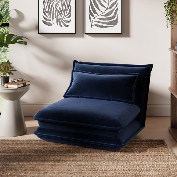 Jackson Velvet Foldable Single Sofa Bed - image 1