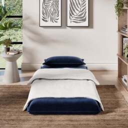 Jackson Velvet Foldable Single Sofa Bed - thumbnail 2