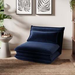 Jackson Velvet Foldable Single Sofa Bed - thumbnail 1