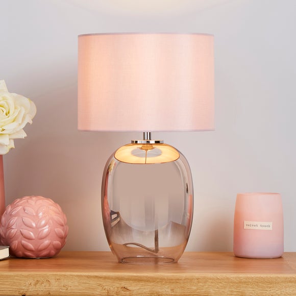 Seychelles Mini Blush Pink Table Lamp - image 1
