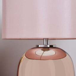 Seychelles Mini Blush Pink Table Lamp - thumbnail 3