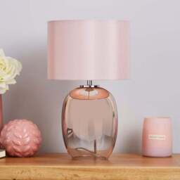 Seychelles Mini Blush Pink Table Lamp - thumbnail 2