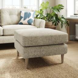 Sven Chunky Chenille Footstool