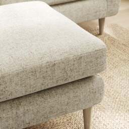 Sven Chunky Chenille Footstool - thumbnail 5