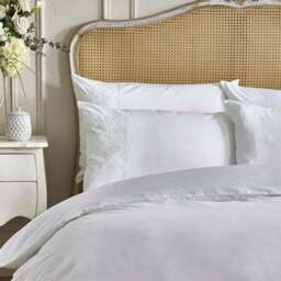 Dorma Coleton Broderie 100% Cotton Standard Pillowcase Pair - thumbnail 2