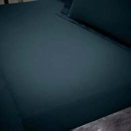 Hotel 230 Thread Count Crisp 100% Cotton Percale Fitted Sheet - thumbnail 2