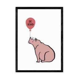 East End Prints Be Kind Rhino Print - thumbnail 2