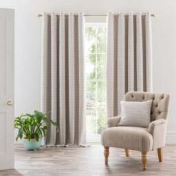 Churchgate Woodhouse Boucle Eyelet Curtains (Blackout Available) - thumbnail 2