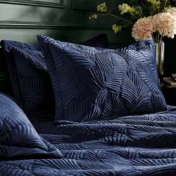 Paoletti Palmeria Embroidered Reversible Duvet Cover & Pillowcase Set - thumbnail 2