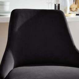Ariana Bar Stool, Velvet - thumbnail 4