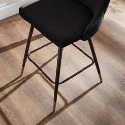 Ariana Bar Stool, Velvet - thumbnail 2