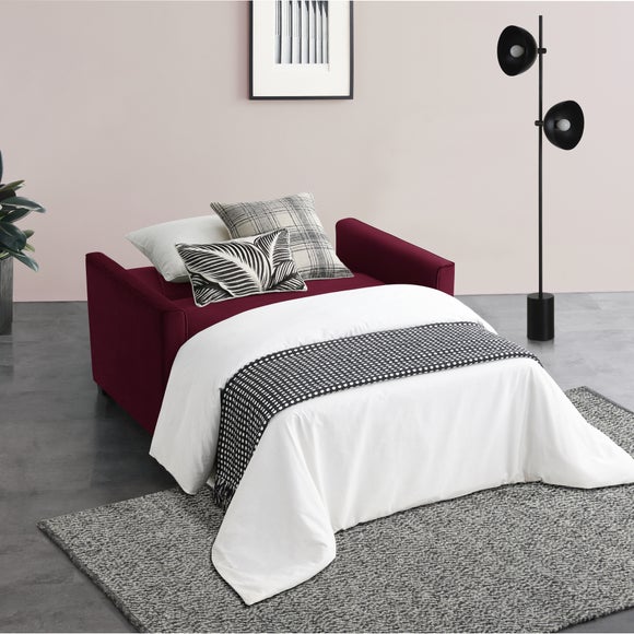 Serena Velvet 2 Seater Small Double Sofa Bed - image 1