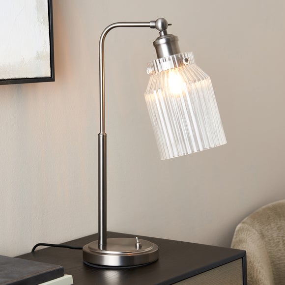 Tobias Industrial Ribbed Adjustable Table Lamp - image 1