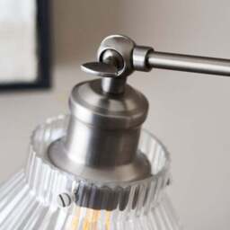Tobias Industrial Ribbed Adjustable Table Lamp - thumbnail 3