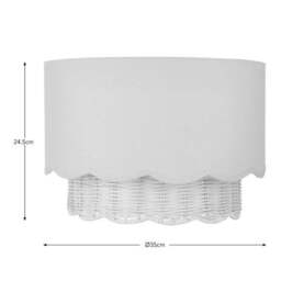 Sofia Rattan Easy Fit Lamp Shade - thumbnail 5