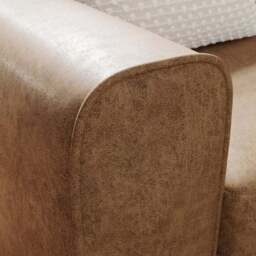 Abel Arizona Faux Leather Corner Sofa - thumbnail 4