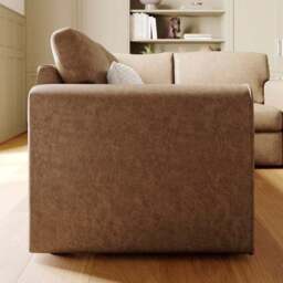 Abel Arizona Faux Leather Corner Sofa - thumbnail 3